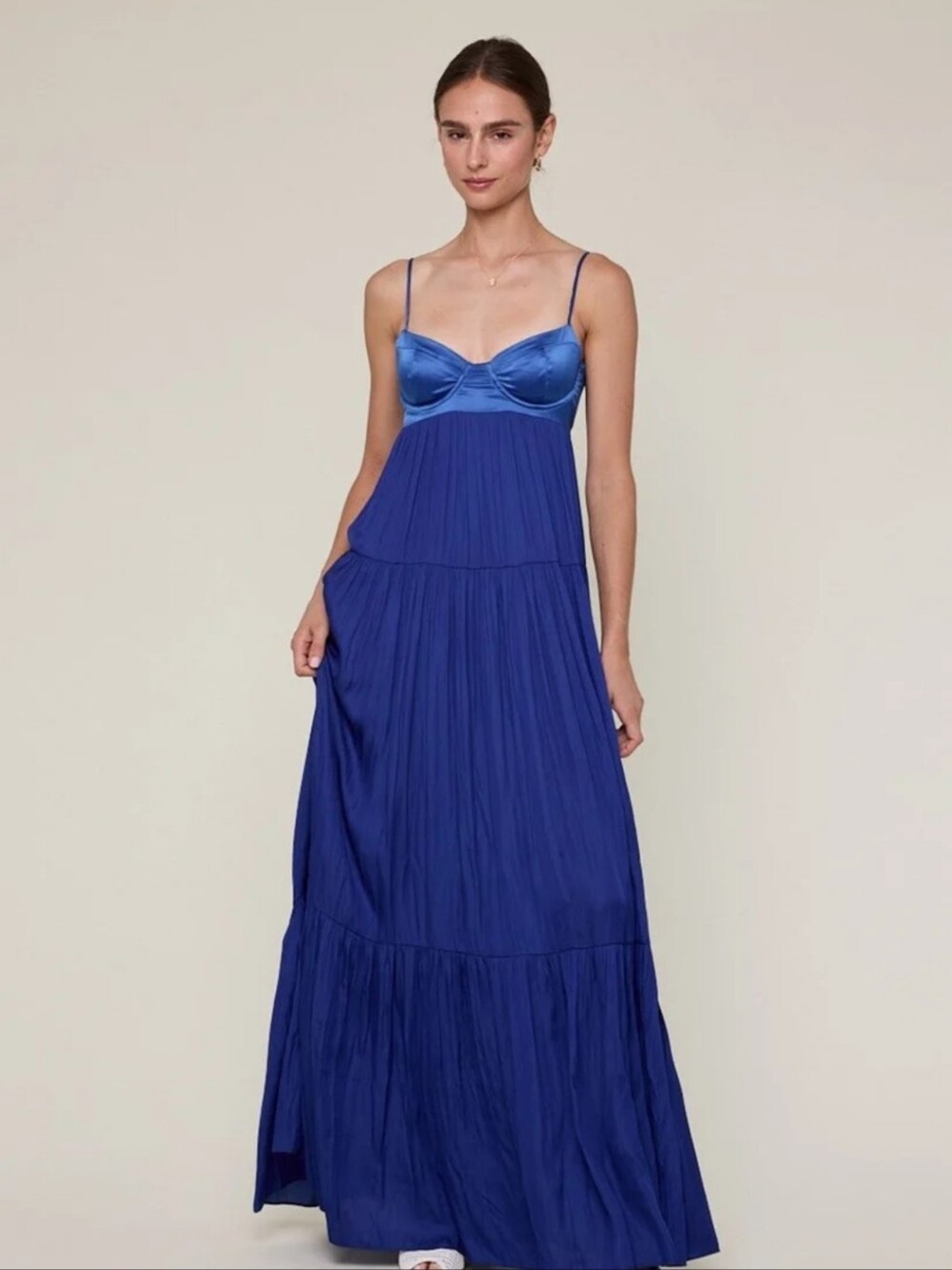 Gorgeous Royal Blue Tiered Dress Sz Medium